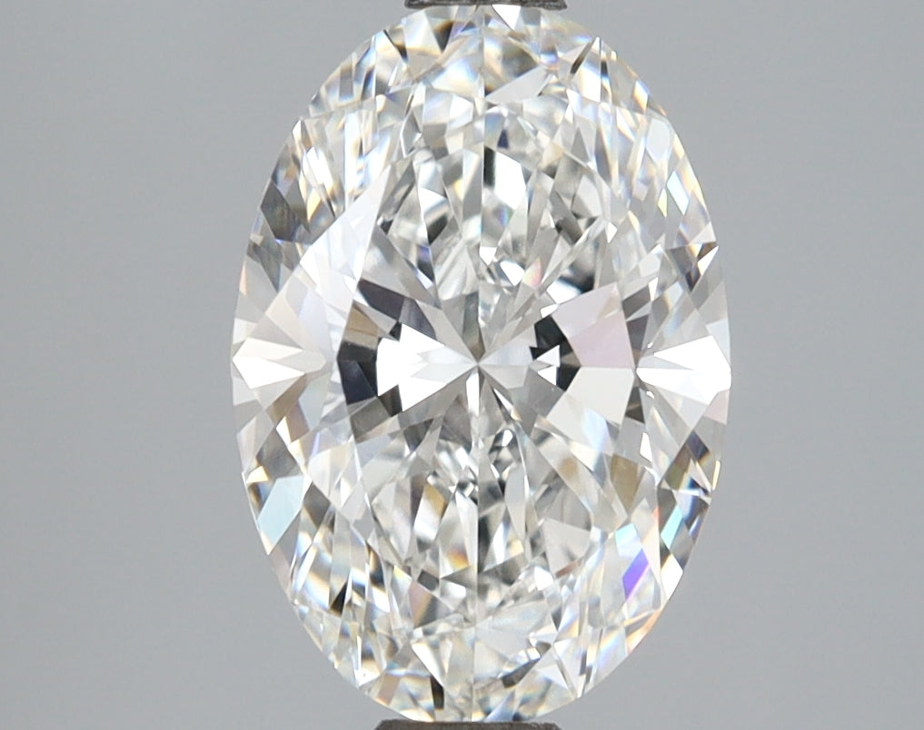 2.51 Carat Oval Shaped, Ideal Cut, F Color, VVS2 Clarity, IGI Certified Lab Grown Diamond