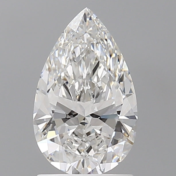 1.50 Carat Pear Shaped, Ideal Cut, E Color, VVS2 Clarity, IGI Certified Lab Grown Diamond
