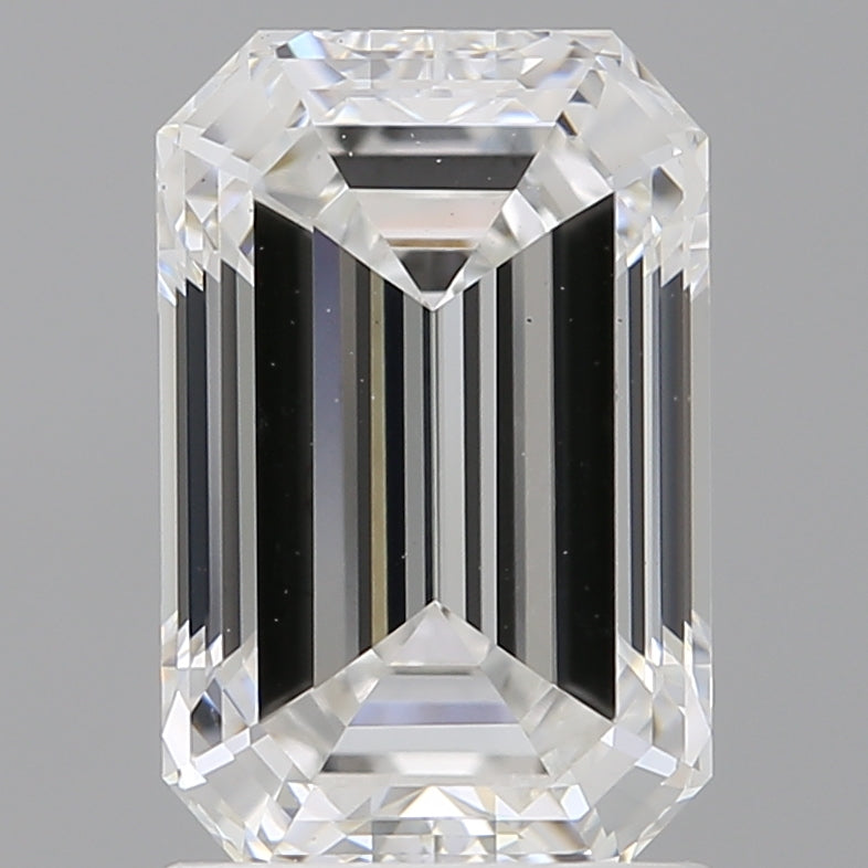 2.00 Carat Emerald Shaped, Ideal Cut, E Color, VS1 Clarity, IGI Certified Lab Grown Diamond