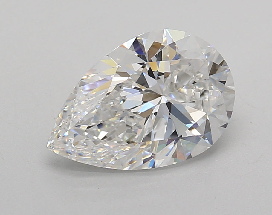2.01 Carat Pear Shaped, Excellent Cut, E Color, VS1 Clarity, IGI Certified Lab Grown Diamond