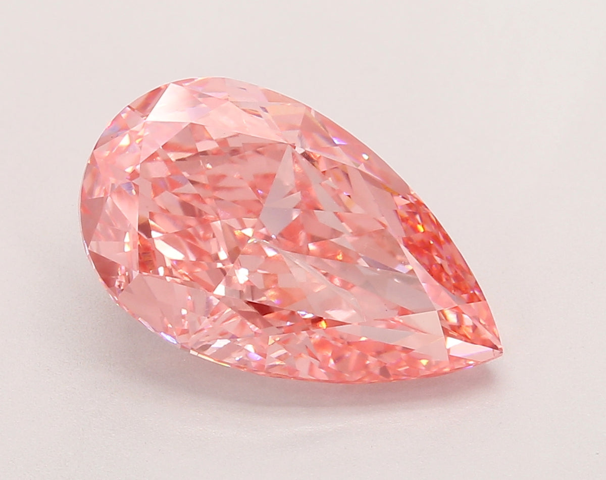 6.07 Carat Pear Shaped, Ideal Cut, VS1 Clarity, IGI Certified Lab Grown Diamond