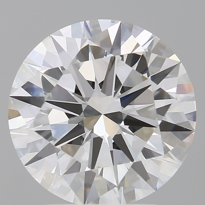 3.04 Carat Round Shaped, Excellent Cut, E Color, VVS2 Clarity, IGI Certified Lab Grown Diamond