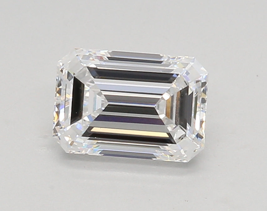 1.31 Carat Emerald Shaped, Ideal Cut, D Color, VS1 Clarity, IGI Certified Lab Grown Diamond