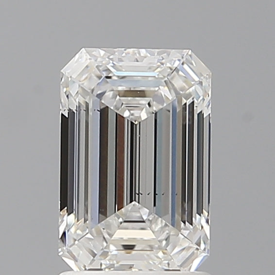 1.57 Carat Emerald Shaped, Ideal Cut, E Color, VS2 Clarity, IGI Certified Lab Grown Diamond