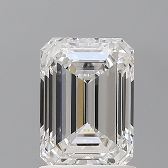 1.53 Carat Emerald Shaped, Ideal Cut, D Color, VVS2 Clarity, IGI Certified Lab Grown Diamond