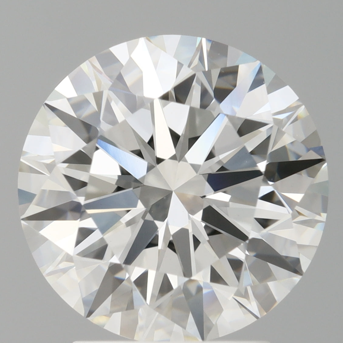 3.05 Carat Round Shaped, Ideal Cut, F Color, VVS2 Clarity, IGI Certified Lab Grown Diamond