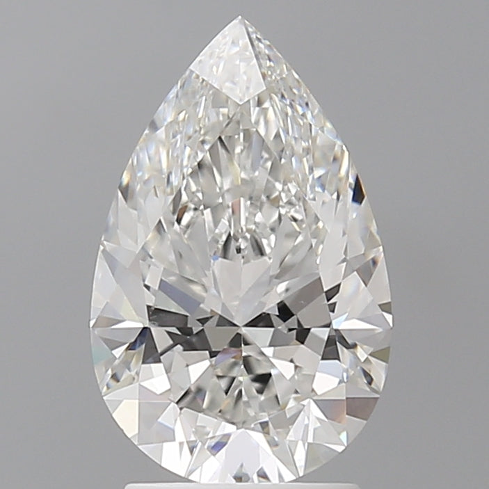 2.55 Carat Pear Shaped, Ideal Cut, E Color, VS1 Clarity, IGI Certified Lab Grown Diamond