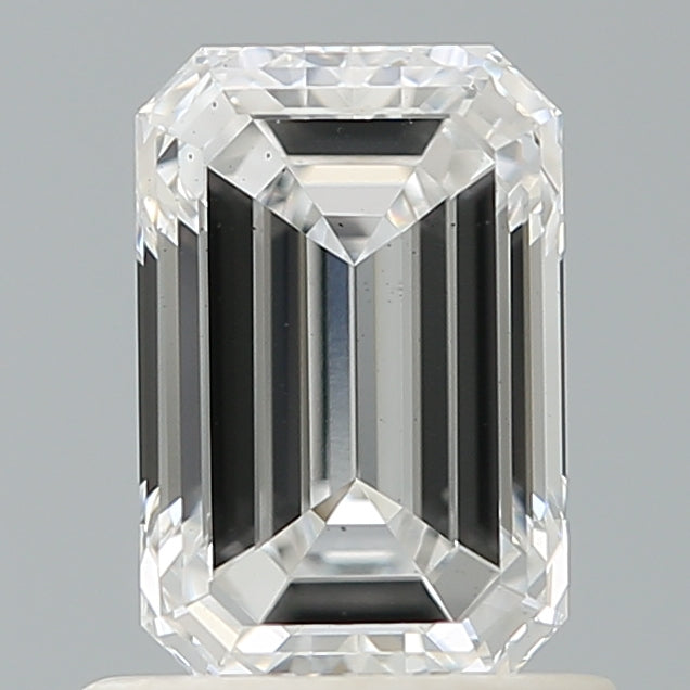 1.07 Carat Emerald Shaped, Ideal Cut, E Color, VS2 Clarity, IGI Certified Lab Grown Diamond