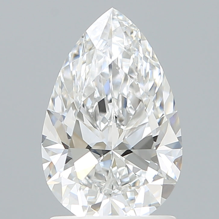 1.58 Carat Pear Shaped, Ideal Cut, D Color, VVS2 Clarity, IGI Certified Lab Grown Diamond