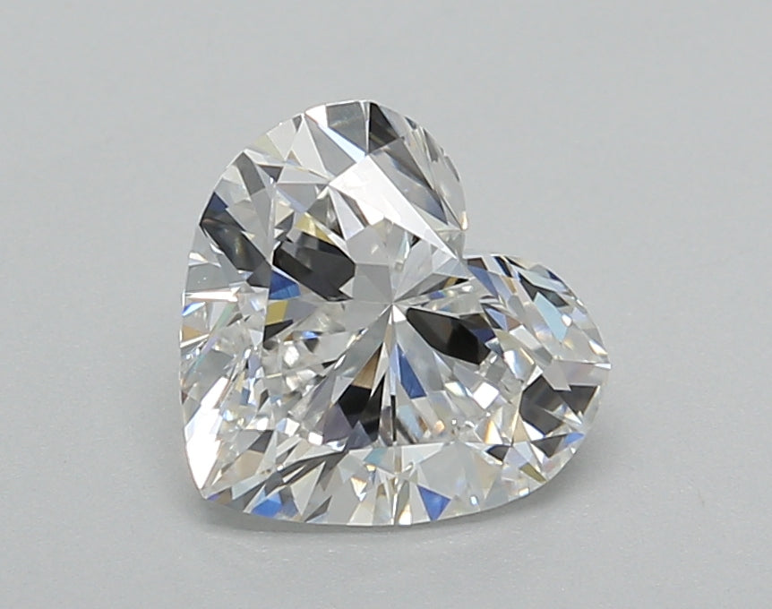 1.50 Carat Heart Shaped, Excellent Cut, E Color, VVS2 Clarity, IGI Certified Lab Grown Diamond