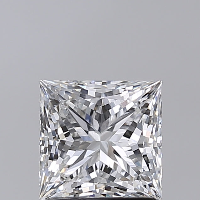 1.51 Carat Princess Shaped, Excellent Cut, E Color, VVS2 Clarity, IGI Certified Lab Grown Diamond