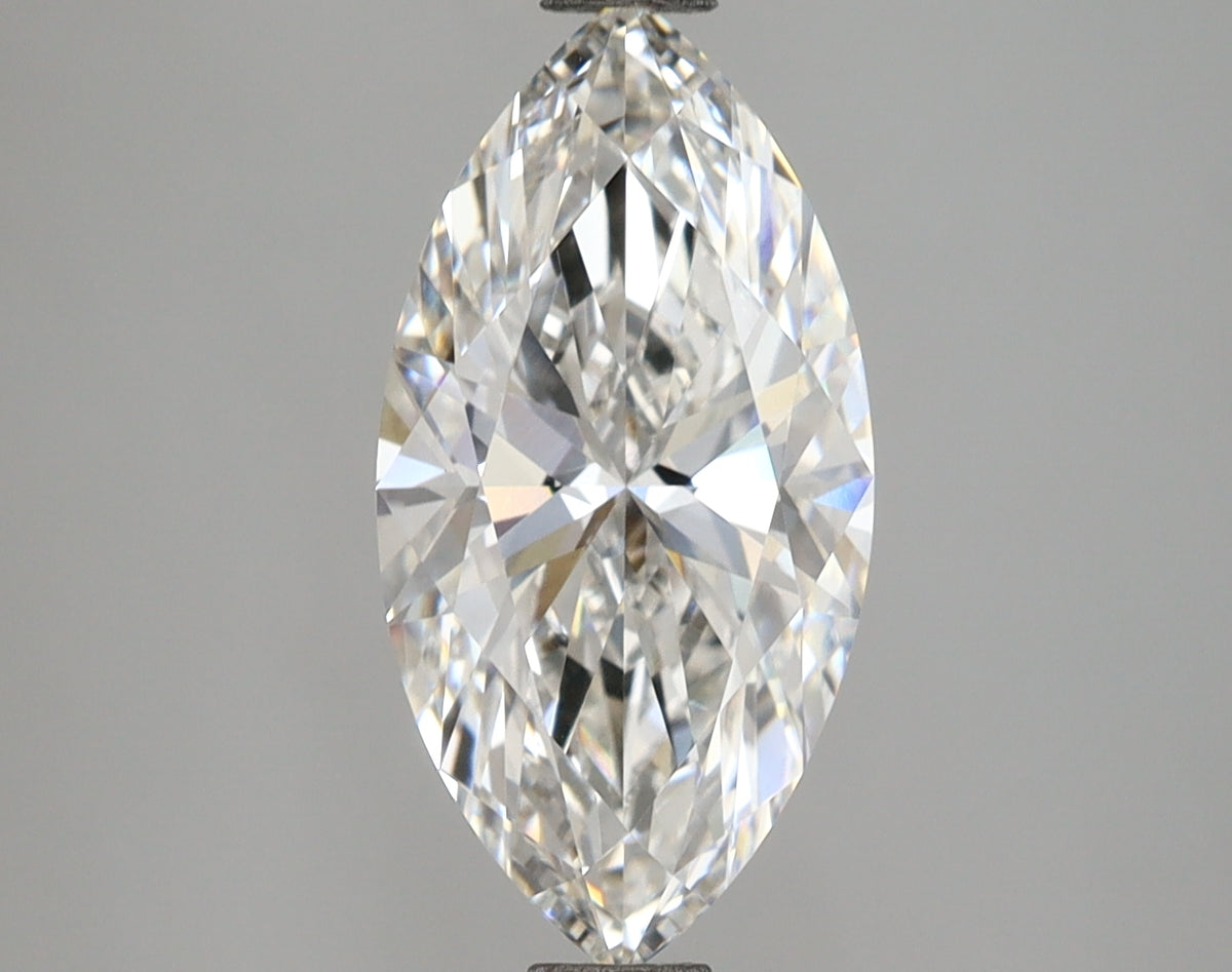 2.57 Carat Marquise Shaped, Ideal Cut, E Color, VVS2 Clarity, IGI Certified Lab Grown Diamond