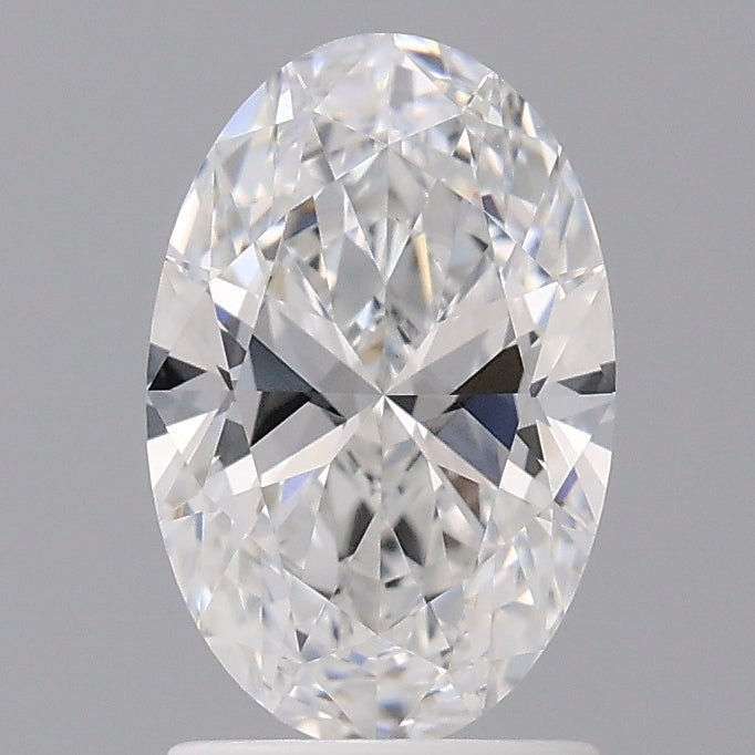 1.60 Carat Oval Shaped, Ideal Cut, D Color, VVS2 Clarity, IGI Certified Lab Grown Diamond