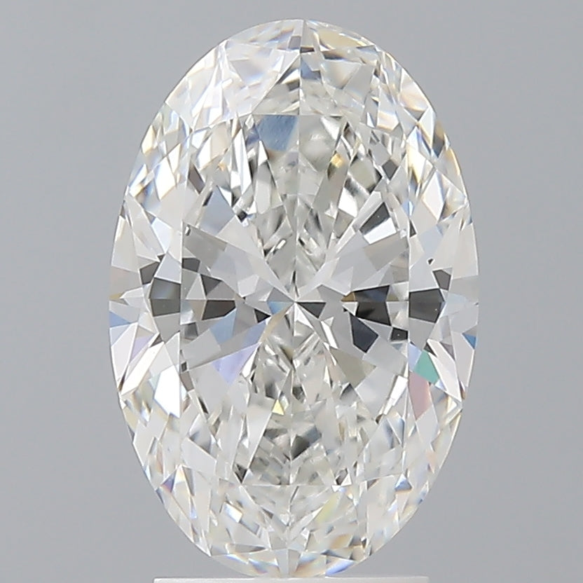 3.04 Carat Oval Shaped, Ideal Cut, F Color, VVS2 Clarity, IGI Certified Lab Grown Diamond