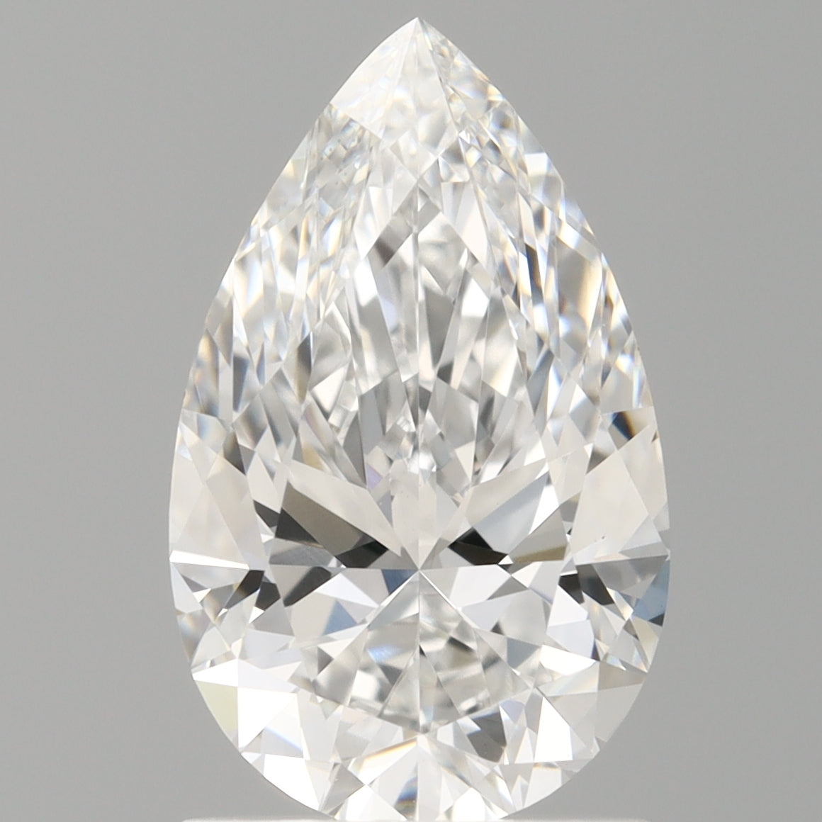 1.50 Carat Pear Shaped, Ideal Cut, E Color, VVS2 Clarity, IGI Certified Lab Grown Diamond