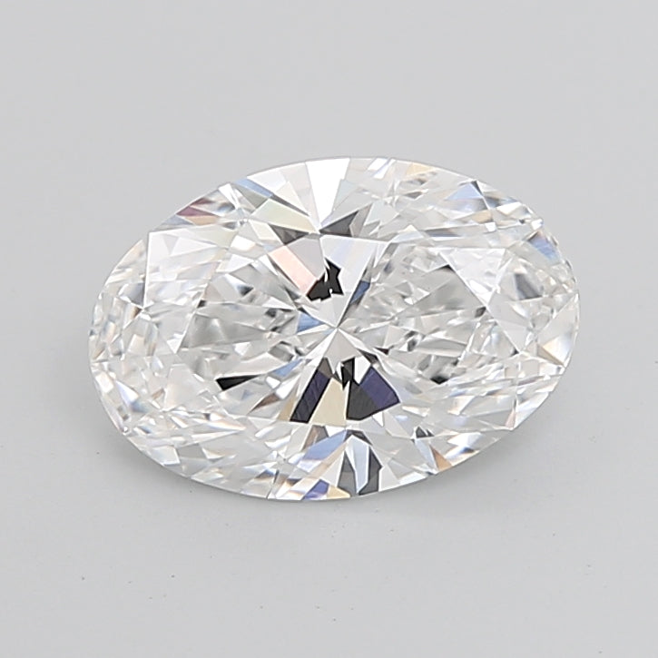 5.05 Carat Oval Shaped, Ideal Cut, D Color, VVS2 Clarity, IGI Certified Lab Grown Diamond