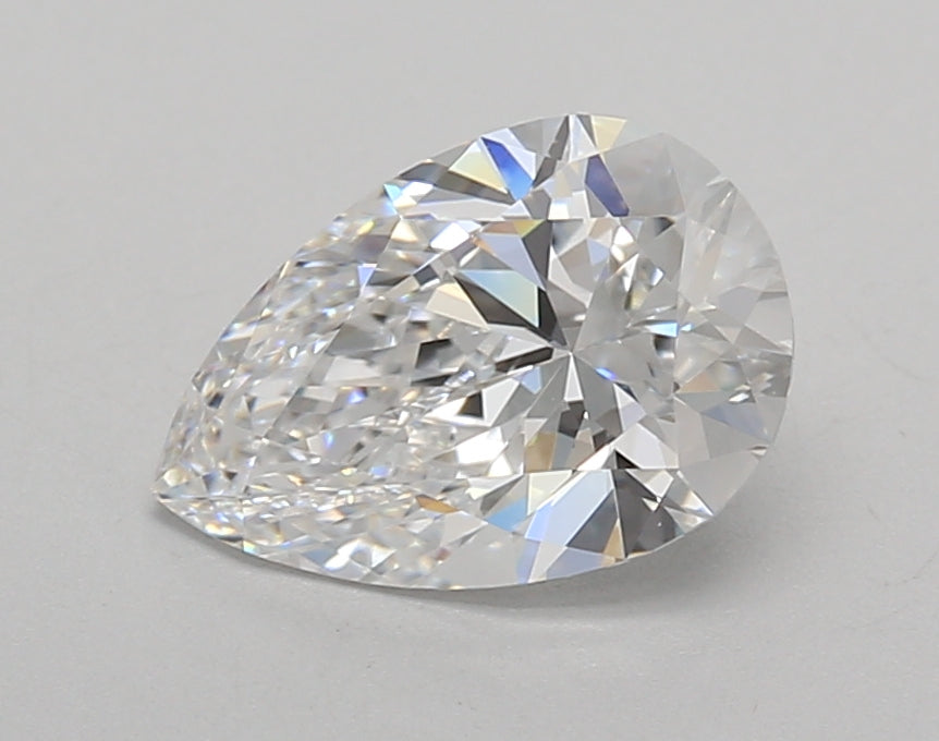 1.52 Carat Pear Shaped, Excellent Cut, D Color, VVS1 Clarity, IGI Certified Lab Grown Diamond