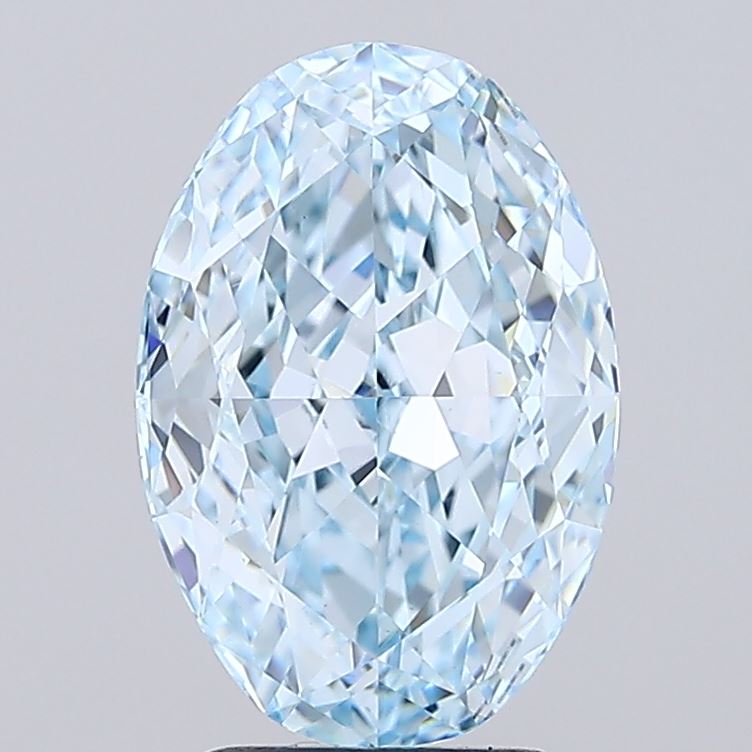 3.65 Carat Oval Shaped, Ideal Cut, VVS2 Clarity, IGI Certified Lab Grown Diamond
