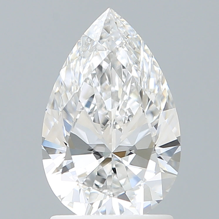 1.60 Carat Pear Shaped, Ideal Cut, D Color, VVS2 Clarity, IGI Certified Lab Grown Diamond