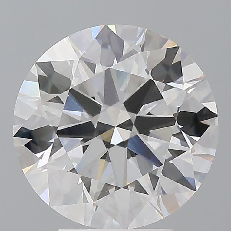 4.10 Carat Round Shaped, Ideal Cut, E Color, VVS2 Clarity, IGI Certified Lab Grown Diamond