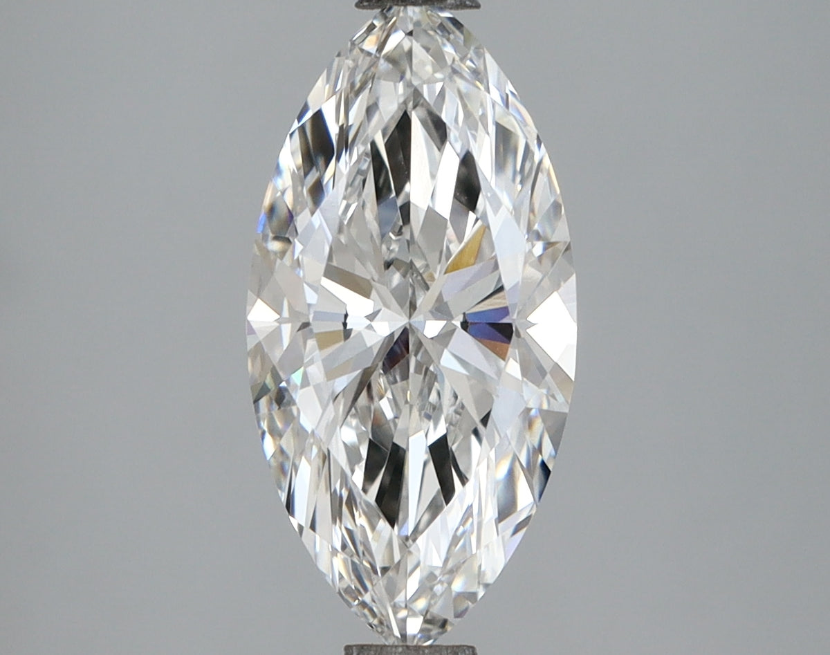 2.09 Carat Marquise Shaped, Ideal Cut, E Color, VVS2 Clarity, IGI Certified Lab Grown Diamond