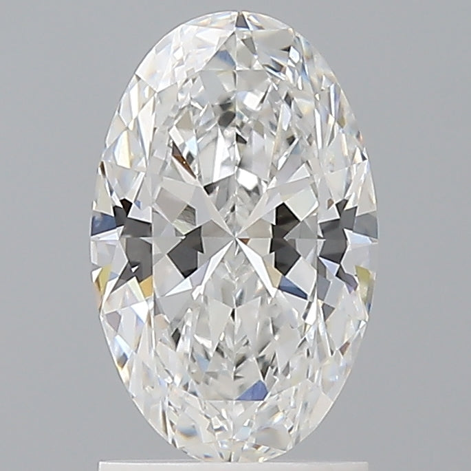 1.57 Carat Oval Shaped, Ideal Cut, D Color, VVS2 Clarity, IGI Certified Lab Grown Diamond