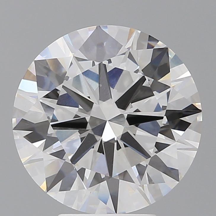 5.52 Carat Round Shaped, Excellent Cut, E Color, VVS2 Clarity, IGI Certified Lab Grown Diamond