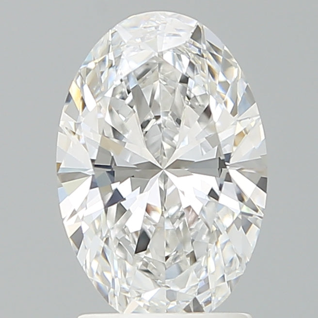 2.05 Carat Oval Shaped, Ideal Cut, D Color, VVS2 Clarity, IGI Certified Lab Grown Diamond