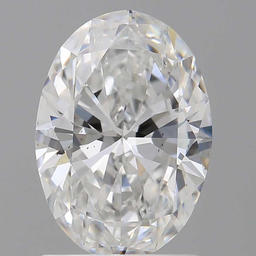 1.55 Carat Oval Shaped, Ideal Cut, E Color, VS2 Clarity, IGI Certified Lab Grown Diamond
