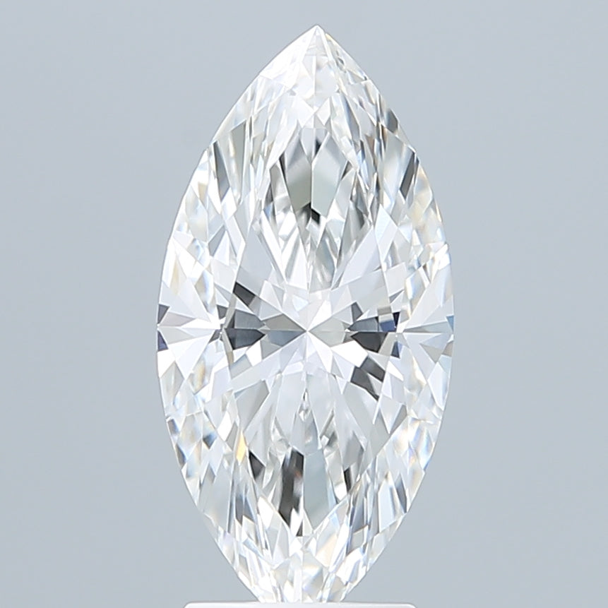 3.09 Carat Marquise Shaped, Ideal Cut, E Color, VVS2 Clarity, IGI Certified Lab Grown Diamond