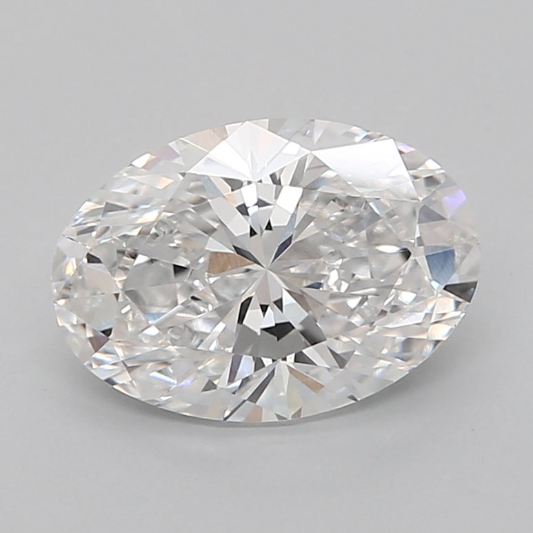 2.58 Carat Oval Shaped, Very Good Cut, D Color, VVS2 Clarity, IGI Certified Lab Grown Diamond