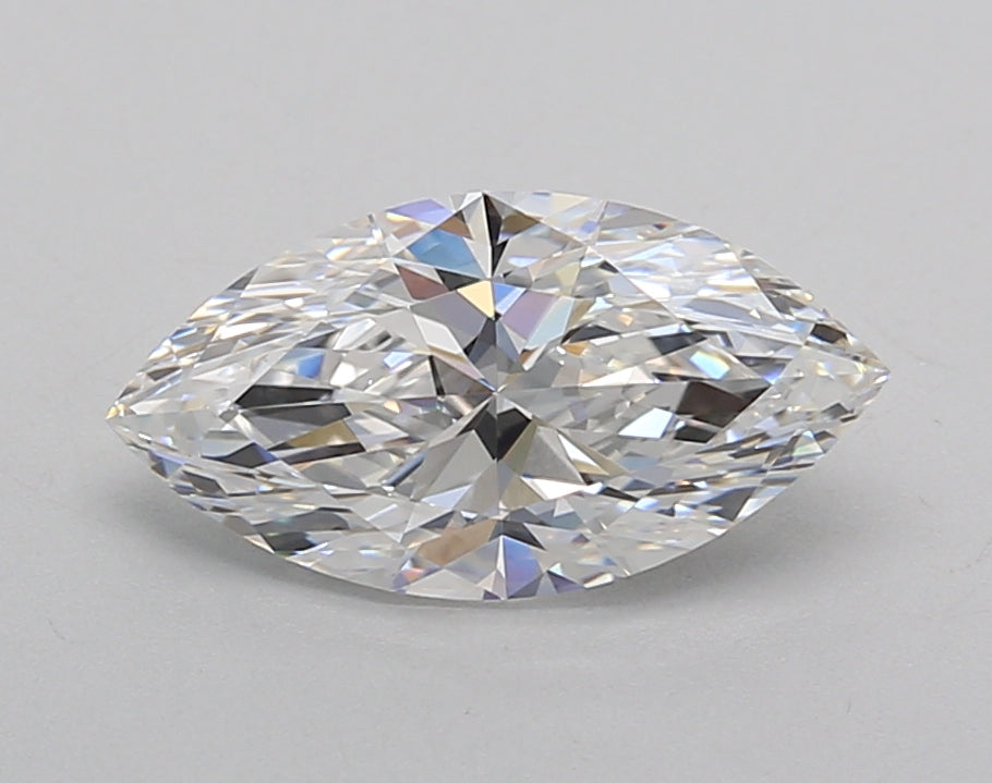 1.51 Carat Marquise Shaped, Excellent Cut, D Color, VVS2 Clarity, IGI Certified Lab Grown Diamond