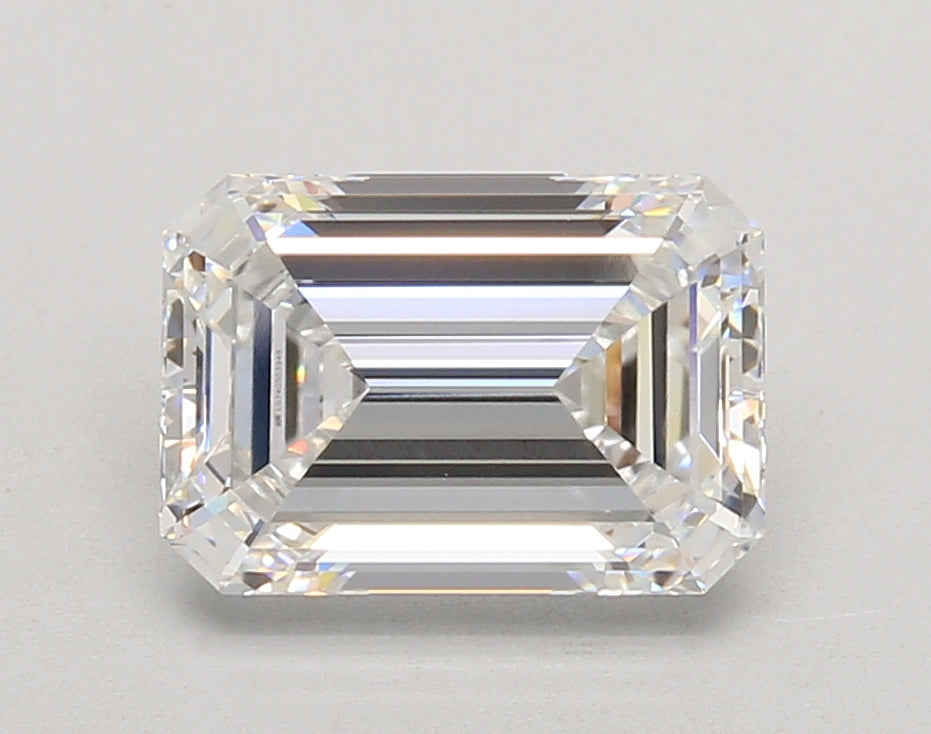 2.74 Carat Emerald Shaped, Ideal Cut, D Color, VVS1 Clarity, IGI Certified Lab Grown Diamond