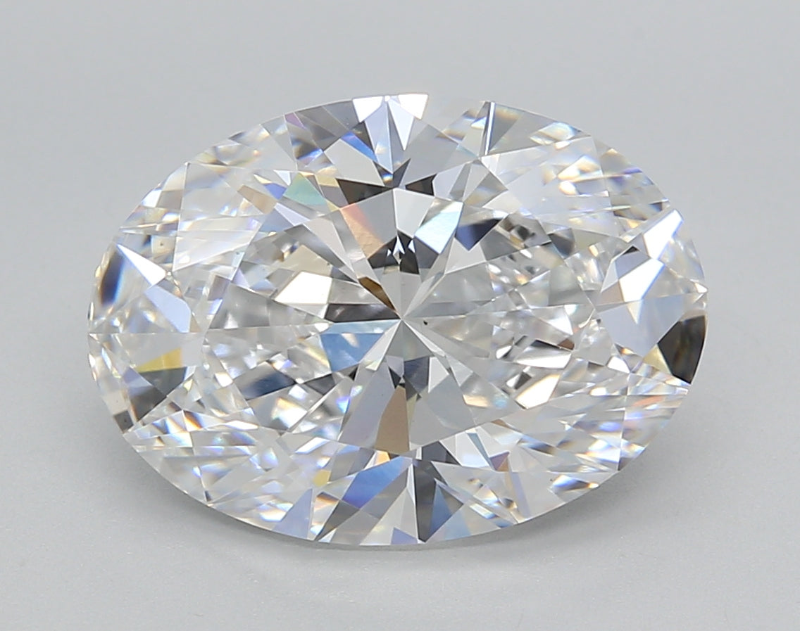 5.01 Carat Oval Shaped, Ideal Cut, D Color, VS1 Clarity, IGI Certified Lab Grown Diamond