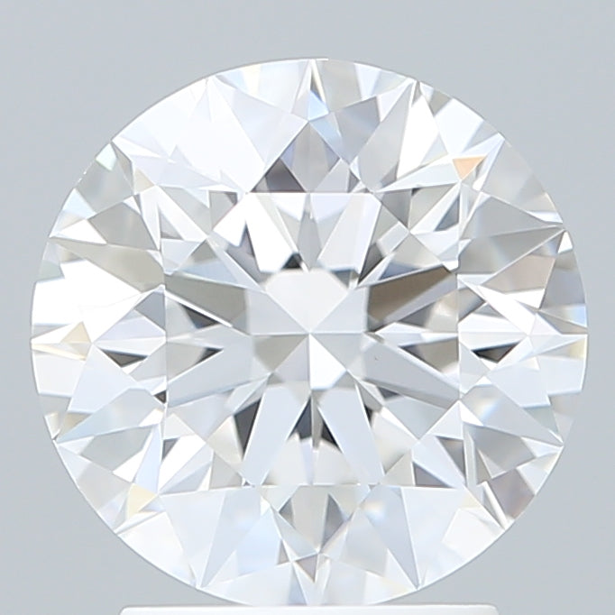 2.60 Carat Round Shaped, Ideal Cut, D Color, VVS2 Clarity, IGI Certified Lab Grown Diamond