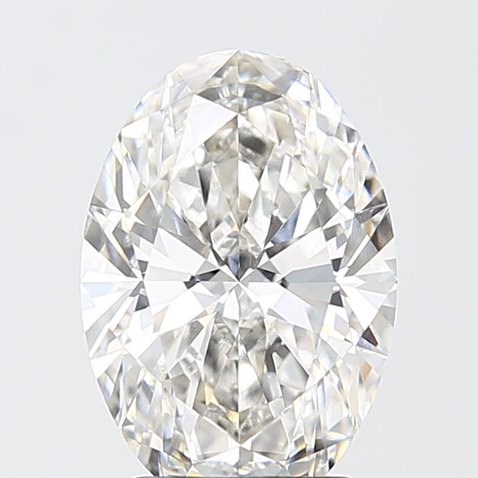3.10 Carat Oval Shaped, Ideal Cut, F Color, VVS2 Clarity, IGI Certified Lab Grown Diamond