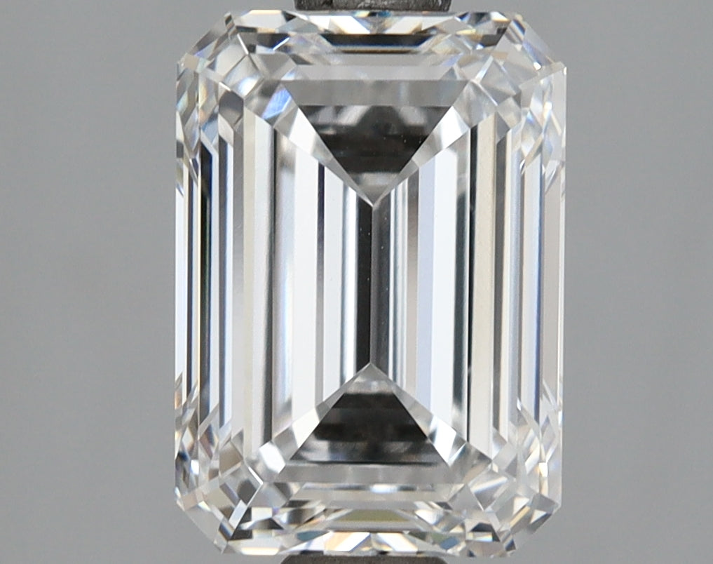 2.64 Carat Emerald Shaped, Ideal Cut, D Color, VVS1 Clarity, IGI Certified Lab Grown Diamond