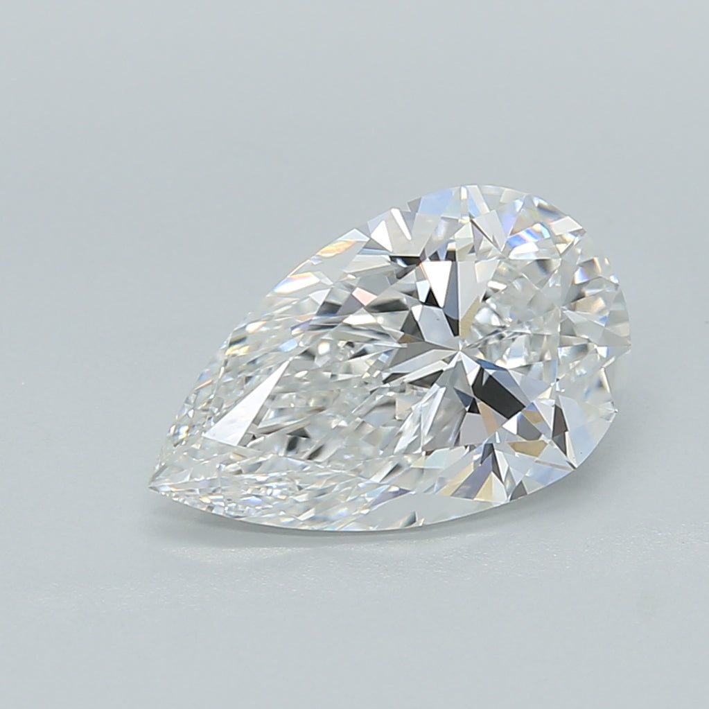 2.04 Carat Pear Shaped, Ideal Cut, D Color, VVS2 Clarity, IGI Certified Lab Grown Diamond