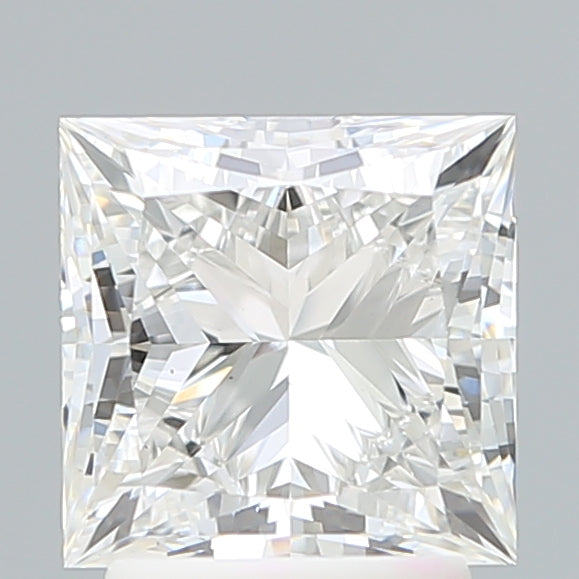 2.60 Carat Princess Shaped, Ideal Cut, E Color, VS1 Clarity, IGI Certified Lab Grown Diamond