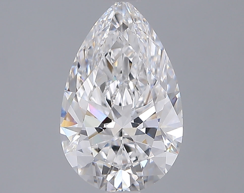2.07 Carat Pear Shaped, Ideal Cut, D Color, VVS2 Clarity, IGI Certified Lab Grown Diamond