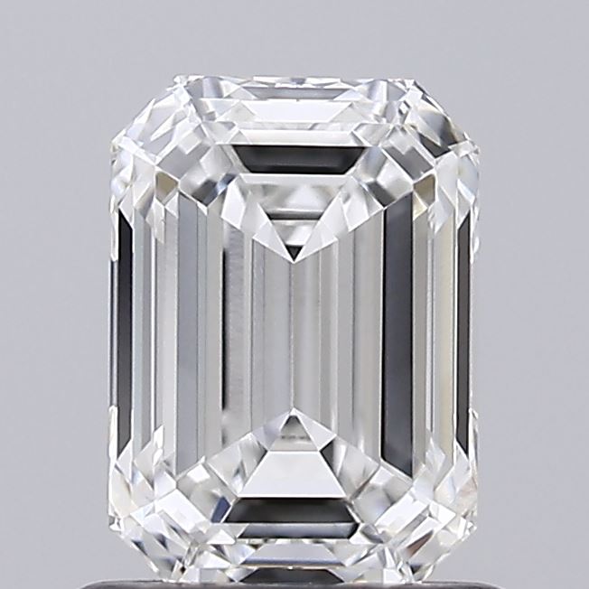 1.04 Carat Emerald Shaped, Ideal Cut, F Color, VVS2 Clarity, IGI Certified Lab Grown Diamond