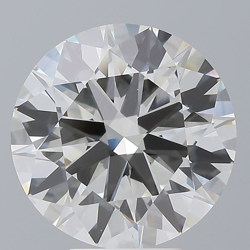 6.08 Carat Round Shaped, Ideal Cut, E Color, VVS2 Clarity, IGI Certified Lab Grown Diamond