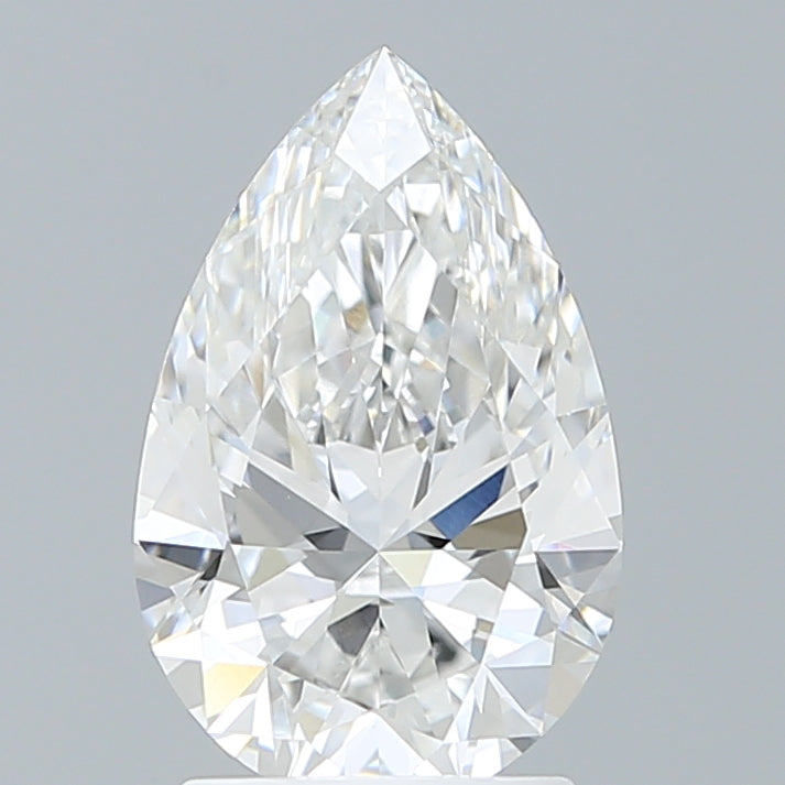 2.10 Carat Pear Shaped, Ideal Cut, E Color, VVS2 Clarity, IGI Certified Lab Grown Diamond