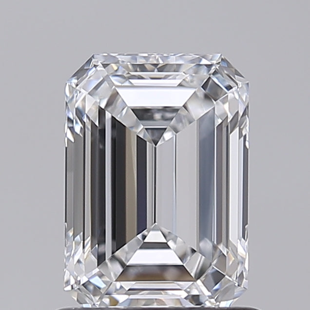 1.02 Carat Emerald Shaped, Very Good Cut, D Color, VVS1 Clarity, IGI Certified Lab Grown Diamond