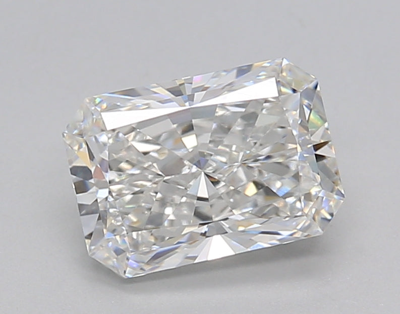 1.52 Carat Radiant Shaped, Ideal Cut, E Color, VVS2 Clarity, IGI Certified Lab Grown Diamond