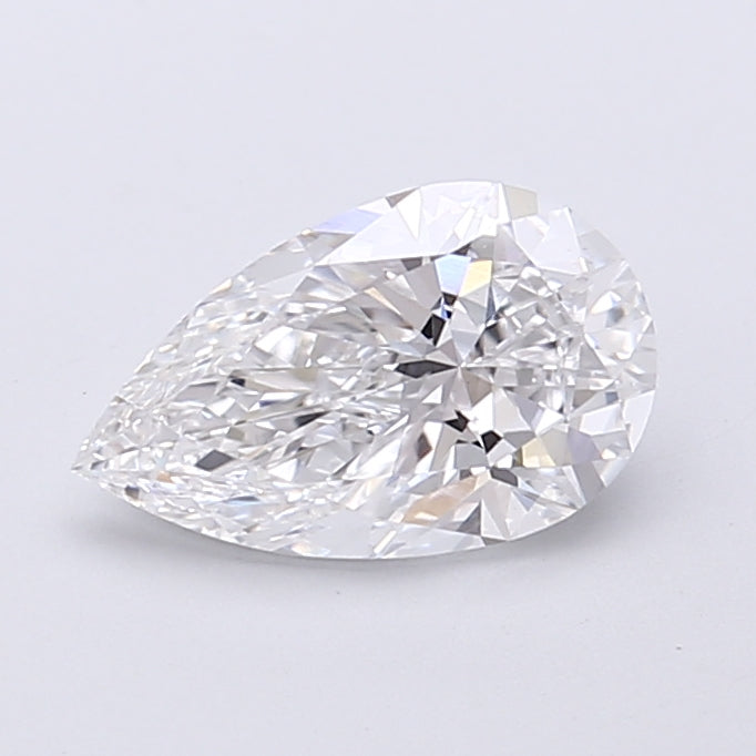 1.11 Carat Pear Shaped, Very Good Cut, D Color, VS2 Clarity, IGI Certified Lab Grown Diamond