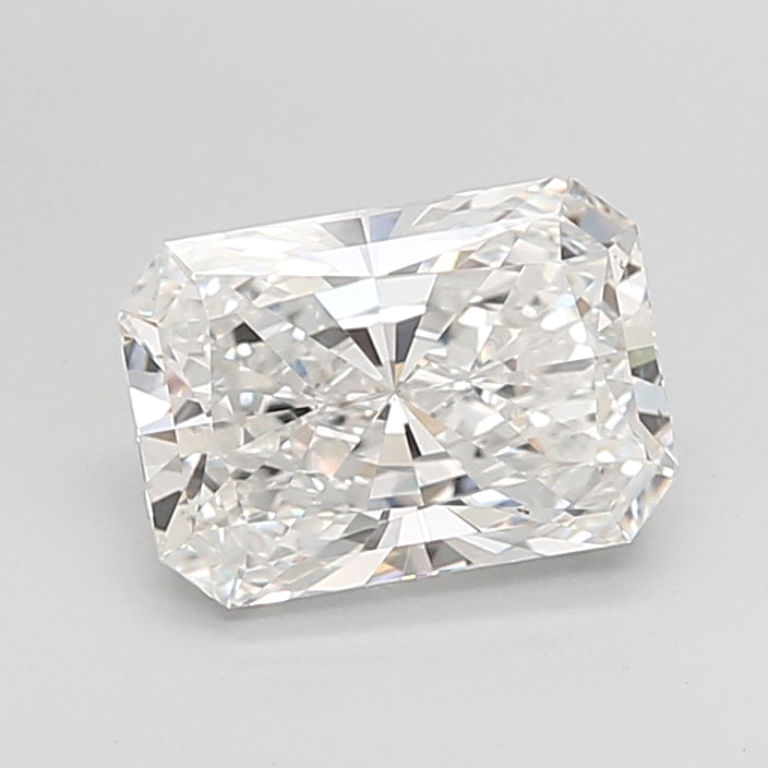 3.05 Carat Radiant Shaped, Ideal Cut, F Color, VVS2 Clarity, IGI Certified Lab Grown Diamond