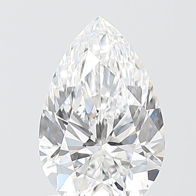 1.54 Carat Pear Shaped, Ideal Cut, D Color, VVS2 Clarity, IGI Certified Lab Grown Diamond