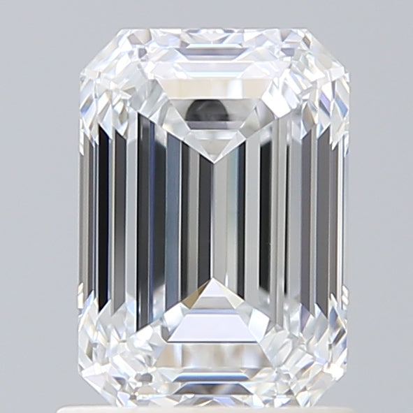 1.51 Carat Emerald Shaped, Ideal Cut, E Color, VS1 Clarity, IGI Certified Lab Grown Diamond