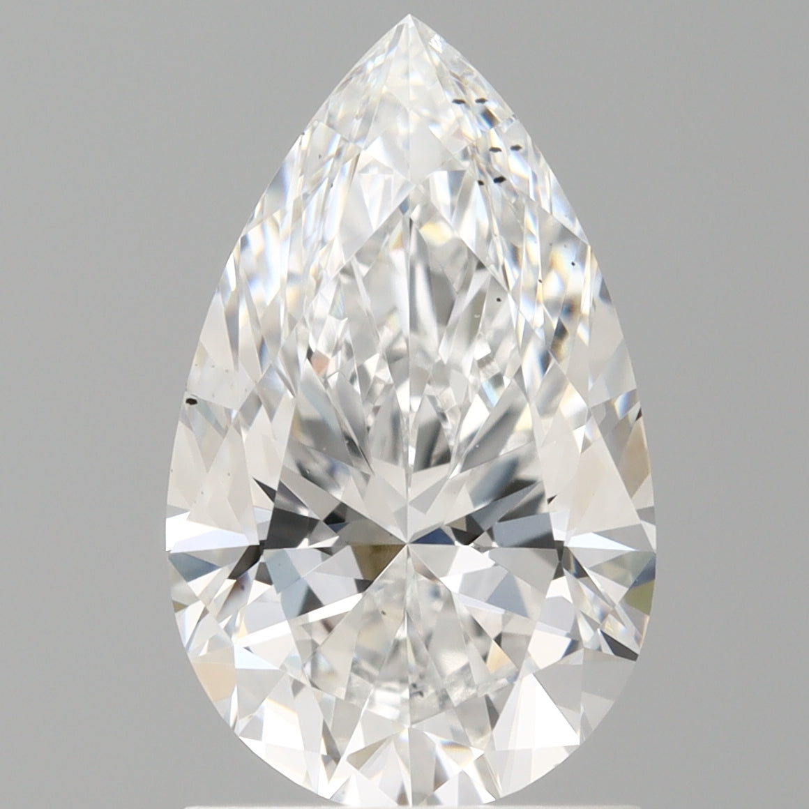 1.54 Carat Pear Shaped, Ideal Cut, D Color, VS2 Clarity, IGI Certified Lab Grown Diamond